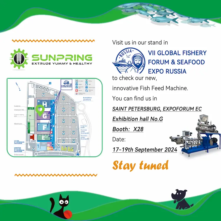 Sunpring Russian Fisheries Exhibition in Saint Petersburg 17-19th September 2024