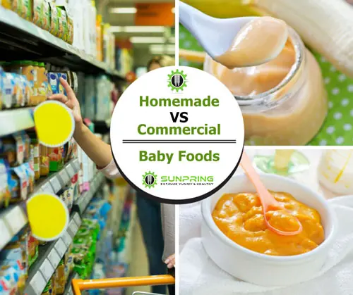 Homemade vs Commercial baby foods