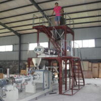 Launch steam pre-cooked extrusion machine for fish food & dog food production.